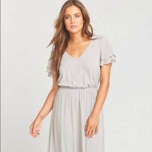 Show Me Your Mumu Dove Grey Bridesmaid Dress